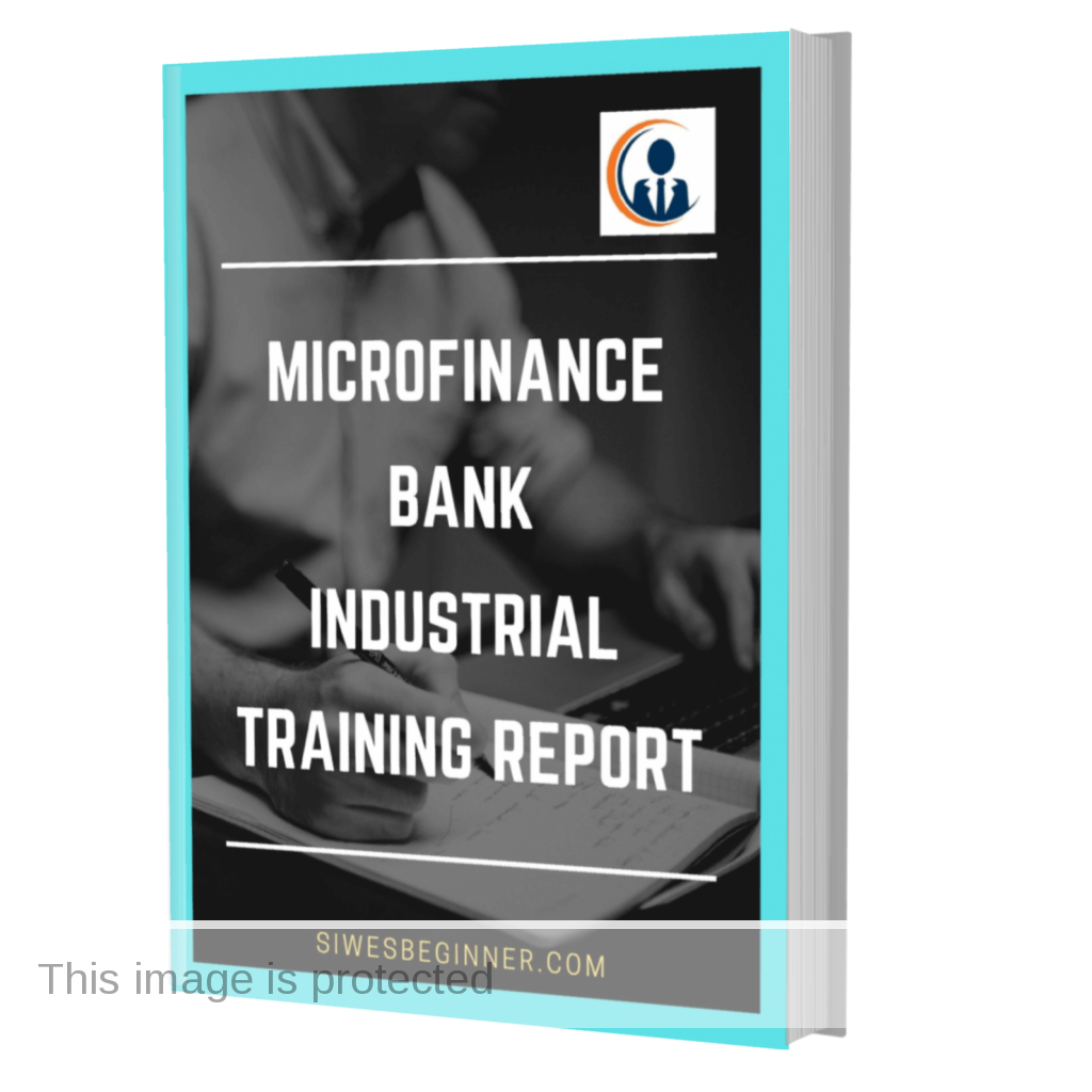Micro-finance Bank I.T/SIWES Report Sample