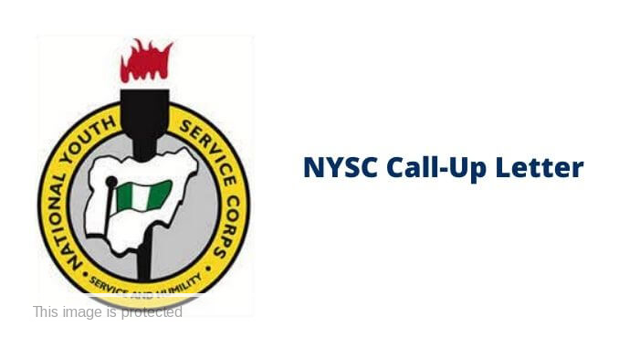 NYSC Portal Call-up Letter