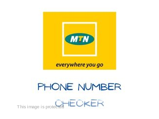MTN Phone Number Checker
