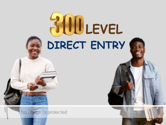 Direct Entry to 300 Level